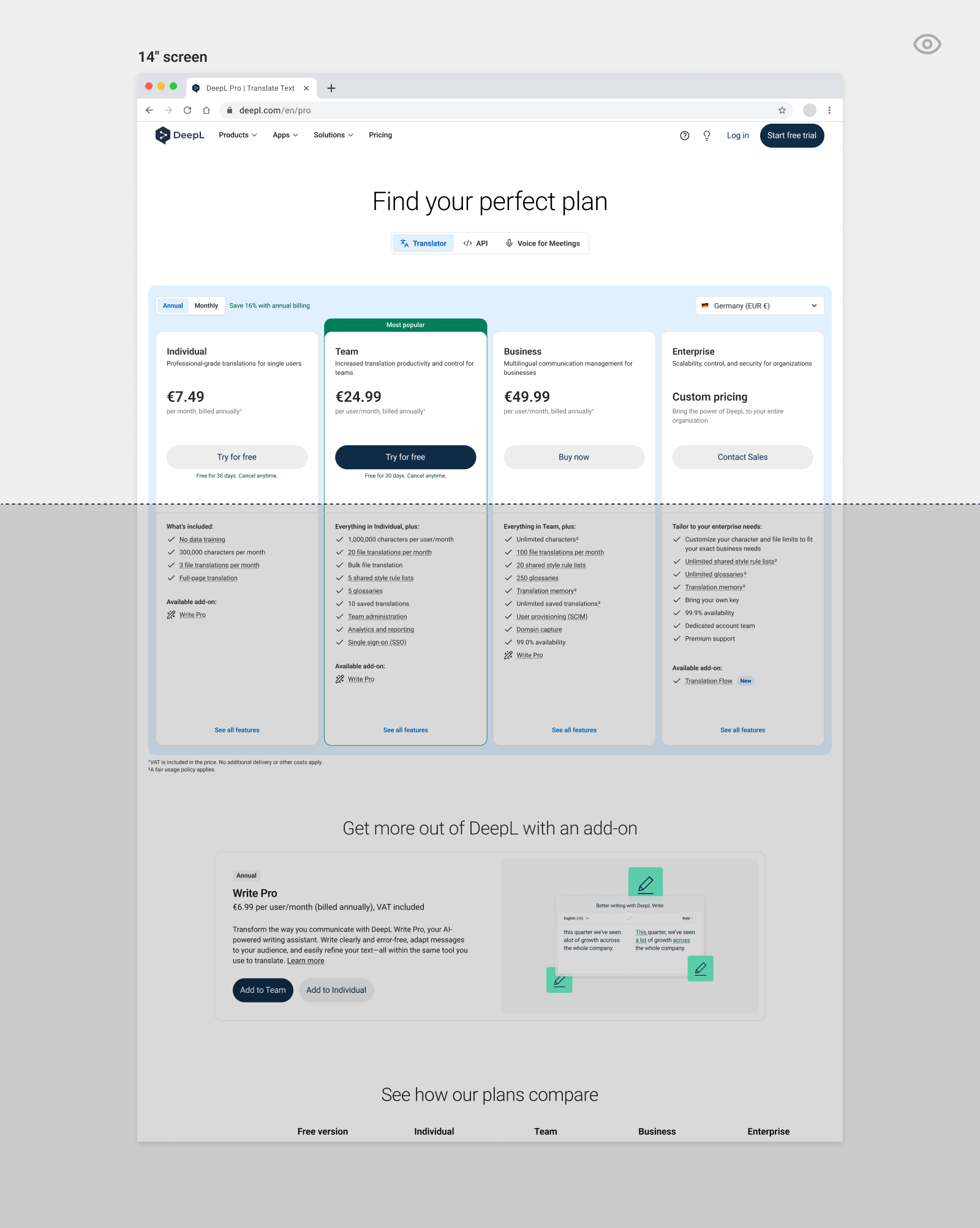 Pricing to Self-Serve Journey